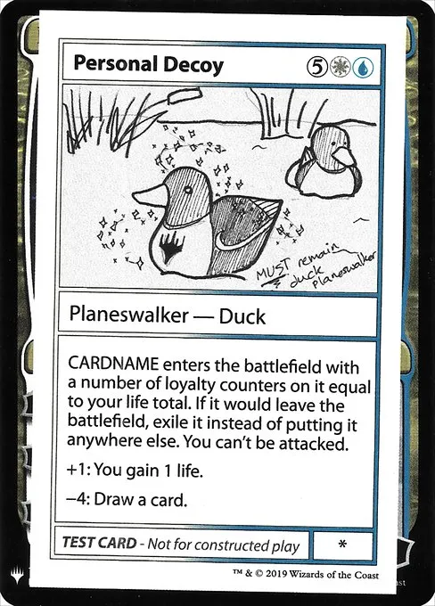 Personal Decoy · Mystery Booster Playtest Cards 2019 96/121