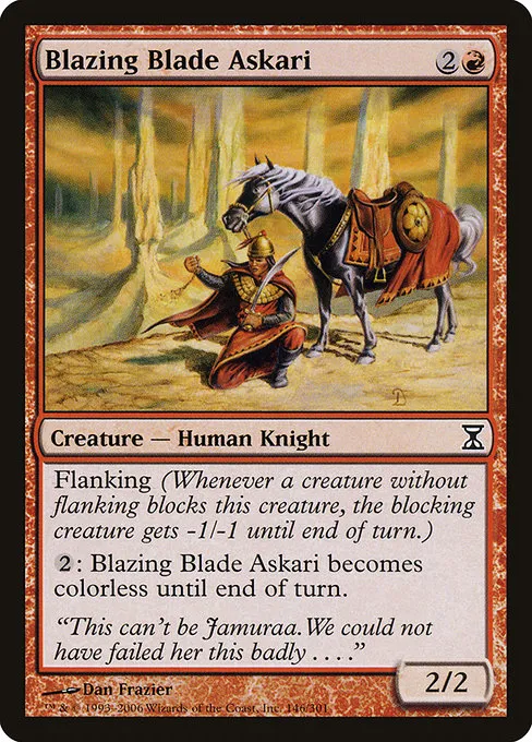 Blazing Blade Askari · Time Spiral 146/301