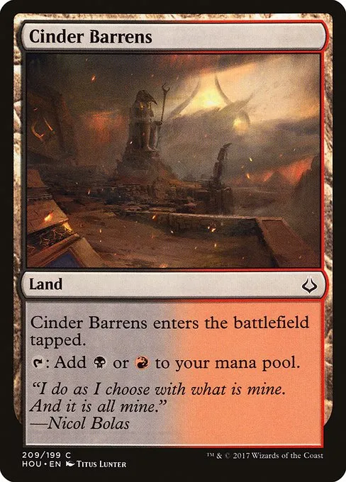 Cinder Barrens · Hour of Devastation 209/209