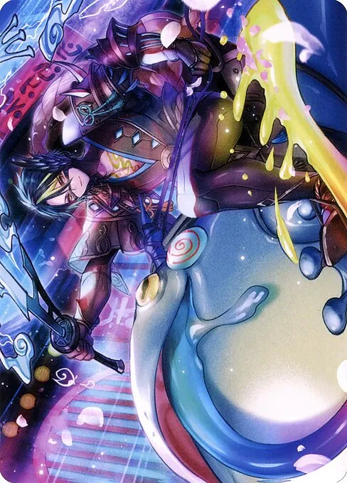 Tatsunari, Toad Rider // Tatsunari, Toad Rider · Neon Dynasty Art Series 60/81