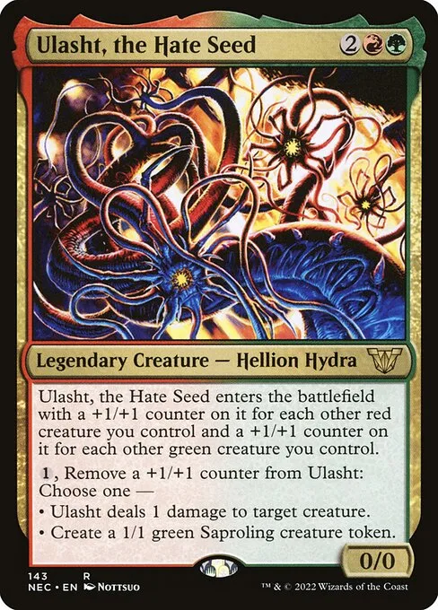 Ulasht, the Hate Seed · Neon Dynasty Commander 143/179