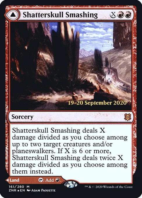Shatterskull Smashing // Shatterskull, the Hammer Pass · Zendikar Rising Promos 161s/153