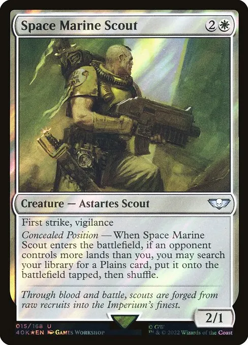 Space Marine Scout · Warhammer 40,000 Commander 15★/617