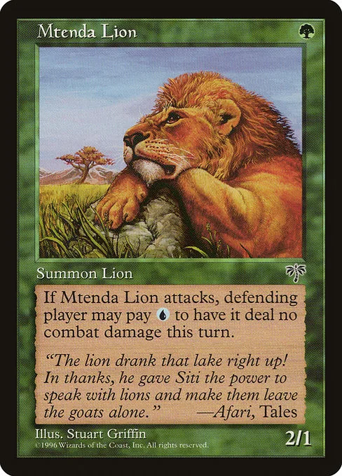 Mtenda Lion · Mirage 230/353