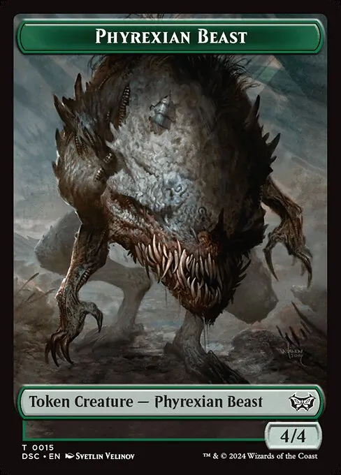 Phyrexian Beast · Duskmourn Commander Tokens 15/23