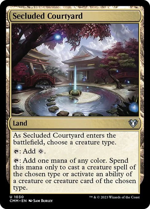 Secluded Courtyard · Commander Masters 1030/1067