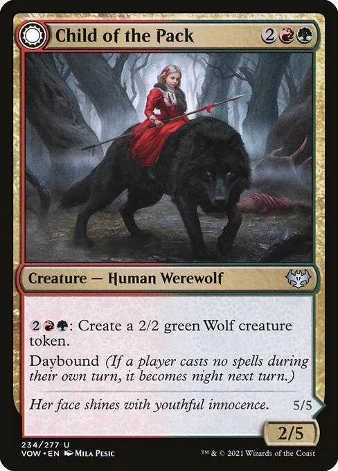 Child of the Pack // Savage Packmate · Innistrad: Crimson Vow 234/423