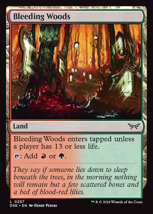 Bleeding Woods · Duskmourn: House of Horror 257/419