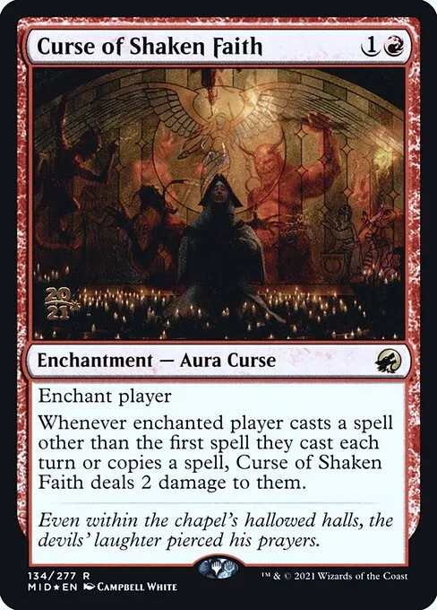 Curse of Shaken Faith · Innistrad: Midnight Hunt Promos 134s/155
