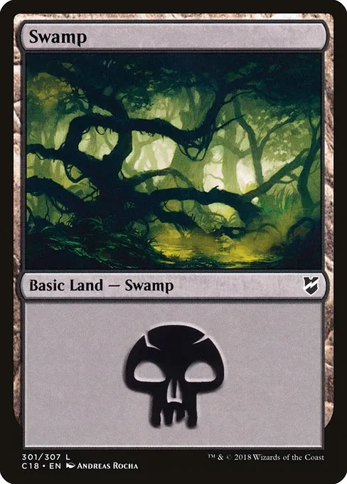Swamp · Commander 2018 301/307