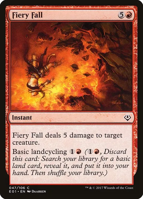 Fiery Fall · Archenemy: Nicol Bolas 47/106