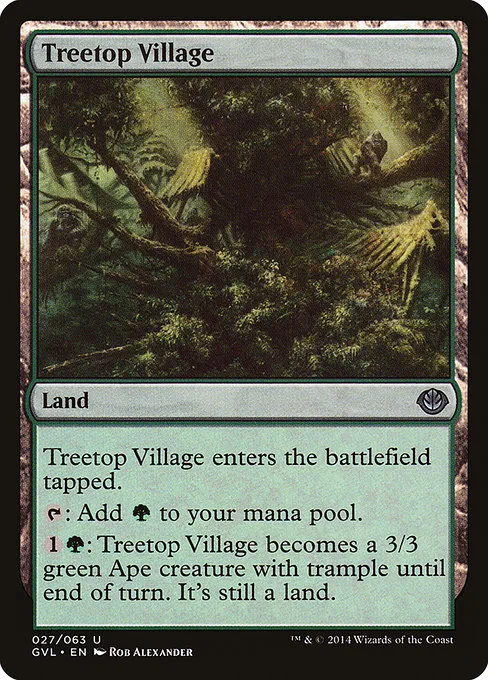 Treetop Village · Duel Decks Anthology: Garruk vs. Liliana 27/63