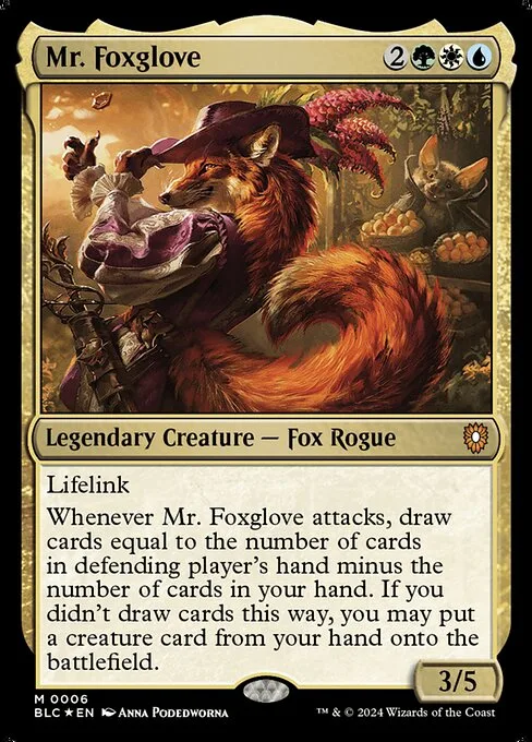 Mr. Foxglove · Bloomburrow Commander 6/356