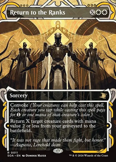 Return to the Ranks · Secrets of Strixhaven Mystical Archive 11/195