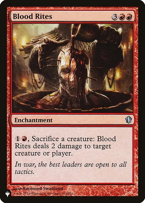 Blood Rites · The List C13-101/5050