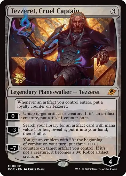 Tezzeret, Cruel Captain · Edge of Eternities Promos 2s/160