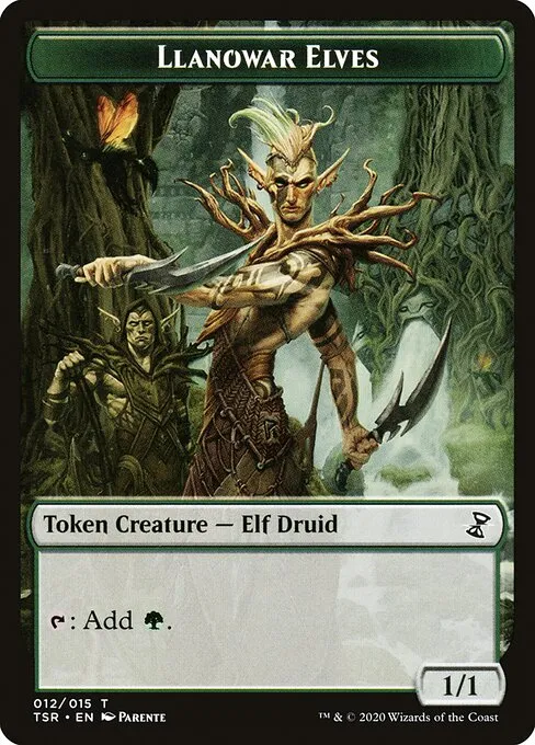 Llanowar Elves · Time Spiral Remastered Tokens 12/15