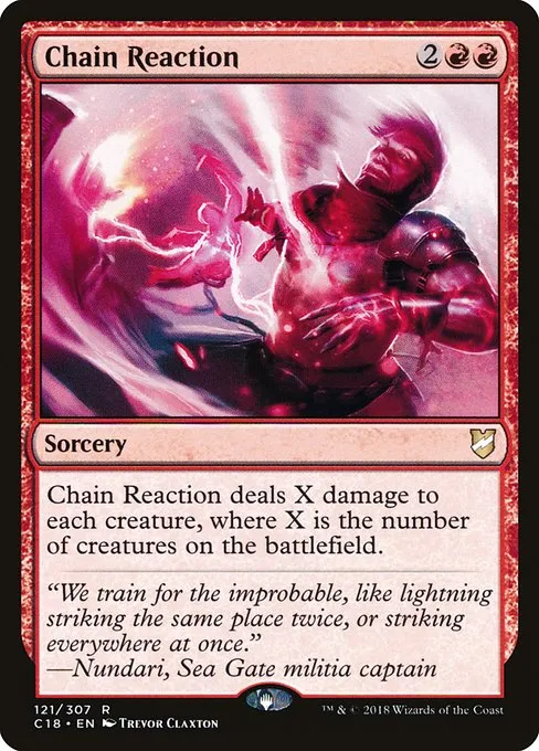 Chain Reaction · Commander 2018 121/307