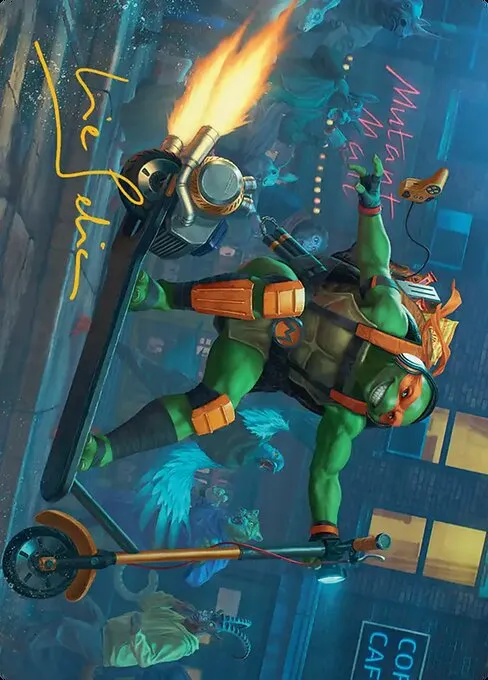 Michelangelo, On the Scene // Michelangelo, On the Scene · Teenage Mutant Ninja Turtles Art Series 49/54