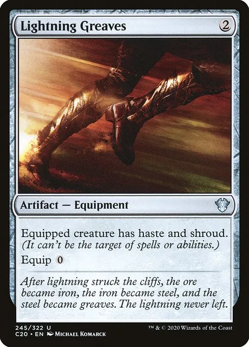 Lightning Greaves · Commander 2020 245/322