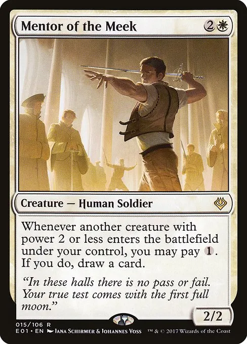 Mentor of the Meek · Archenemy: Nicol Bolas 15/106