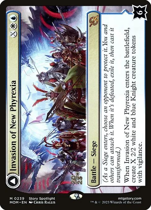 Invasion of New Phyrexia // Teferi Akosa of Zhalfir · March of the Machine Promos 239s/144