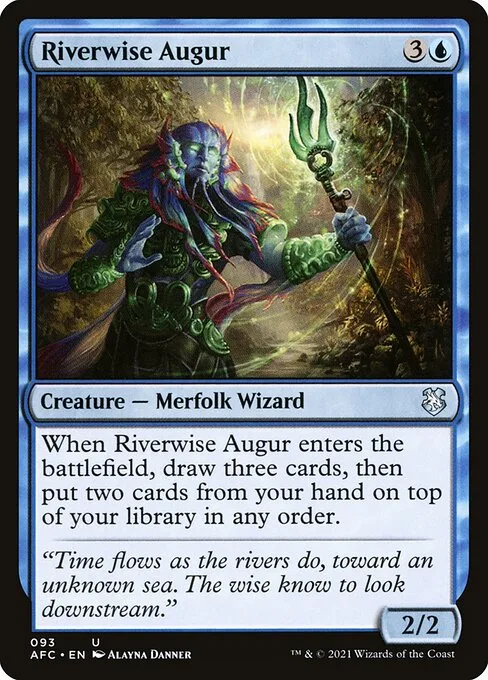 Riverwise Augur · Forgotten Realms Commander 93/331