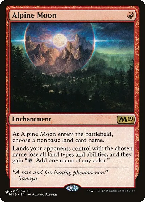 Alpine Moon · The List M19-128/5050