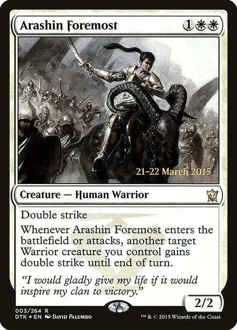 Arashin Foremost · Dragons of Tarkir Promos 3s/51