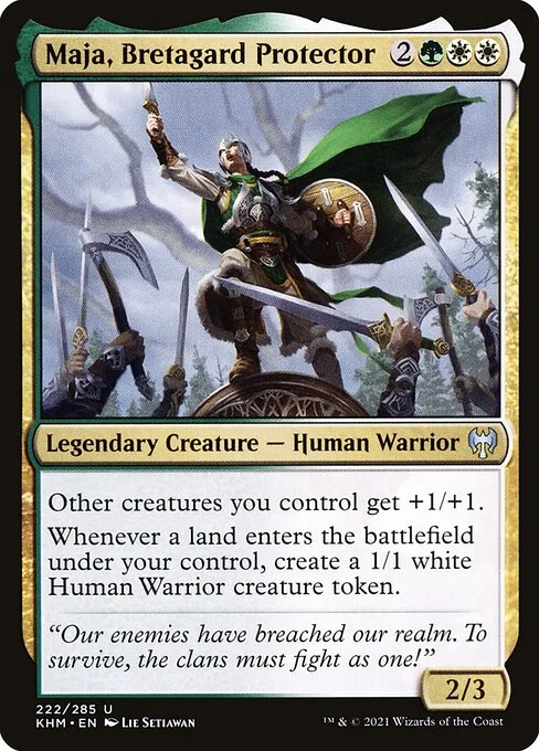 Maja, Bretagard Protector · Kaldheim 222/425