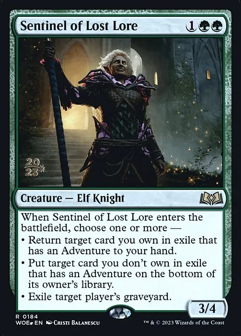 Sentinel of Lost Lore · Wilds of Eldraine Promos 184s/160