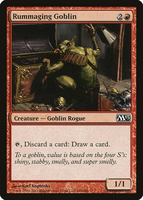 Rummaging Goblin · Magic 2013 146/249