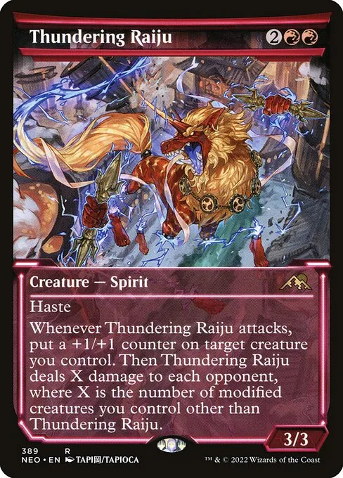 Thundering Raiju · Kamigawa: Neon Dynasty 389/531
