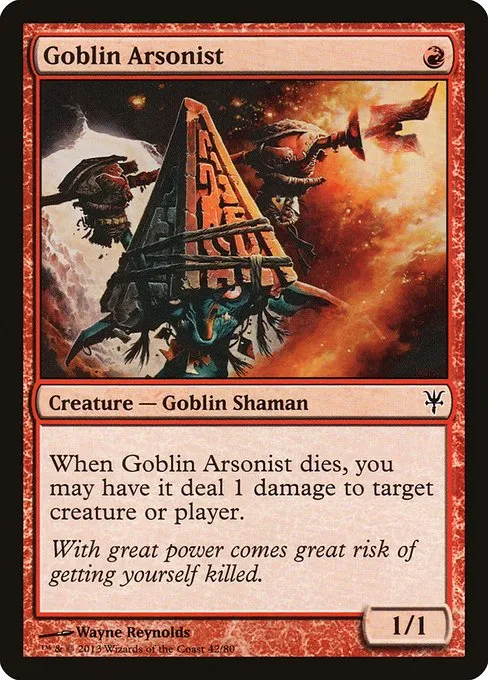 Goblin Arsonist · Duel Decks: Sorin vs. Tibalt 42/80
