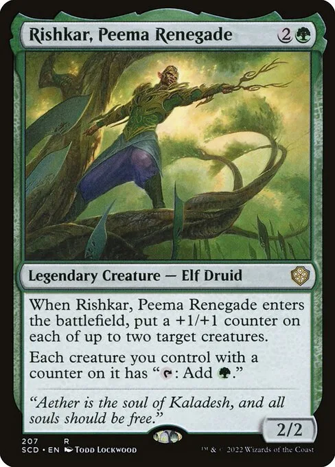 Rishkar, Peema Renegade · Starter Commander Decks 207/352