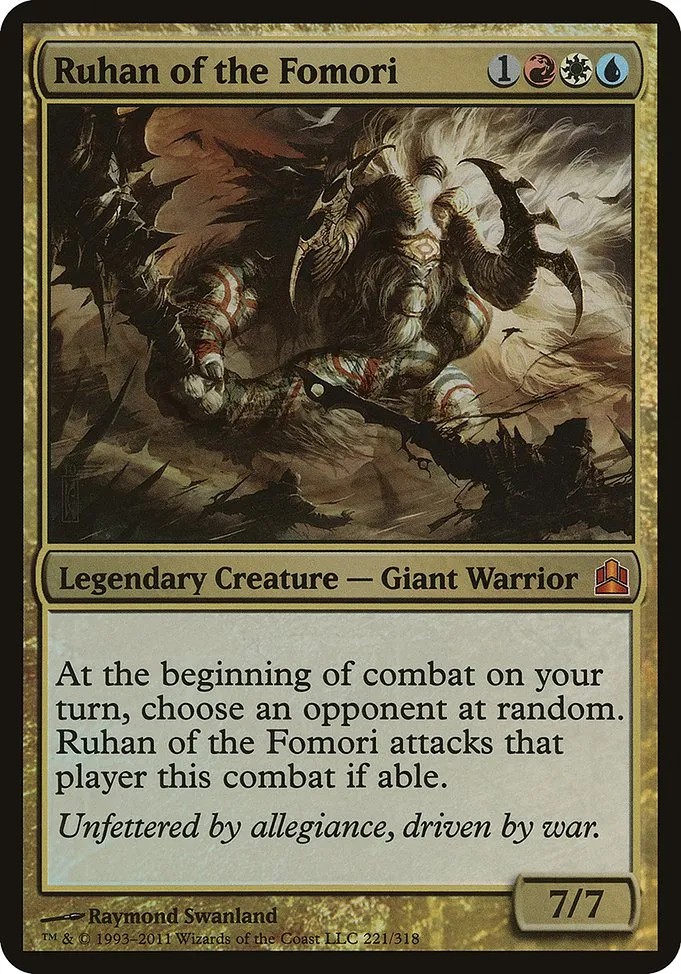 Ruhan of the Fomori · Commander 2011 Oversized 221/15