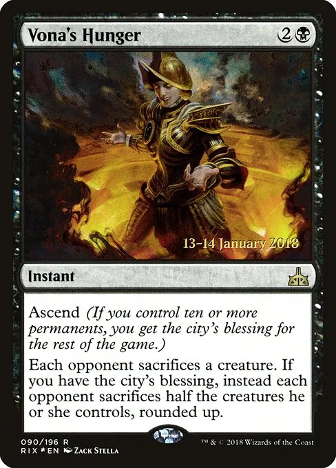 Vona's Hunger · Rivals of Ixalan Promos 90s/98