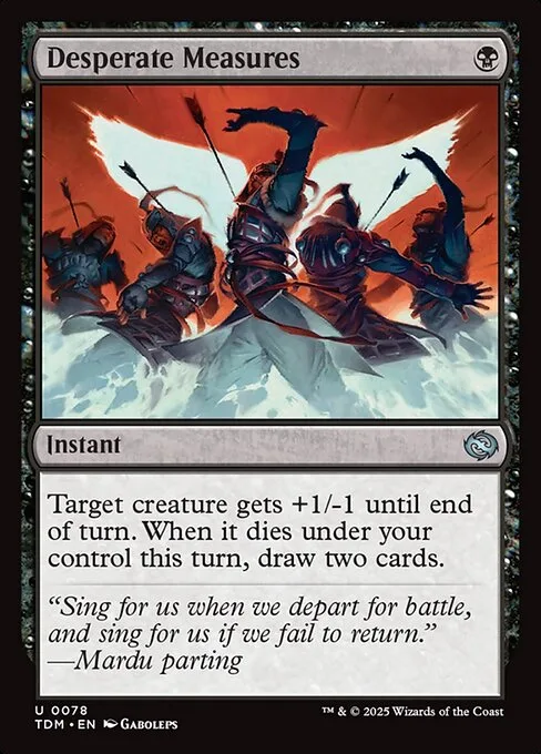 Desperate Measures · Tarkir: Dragonstorm 78/427
