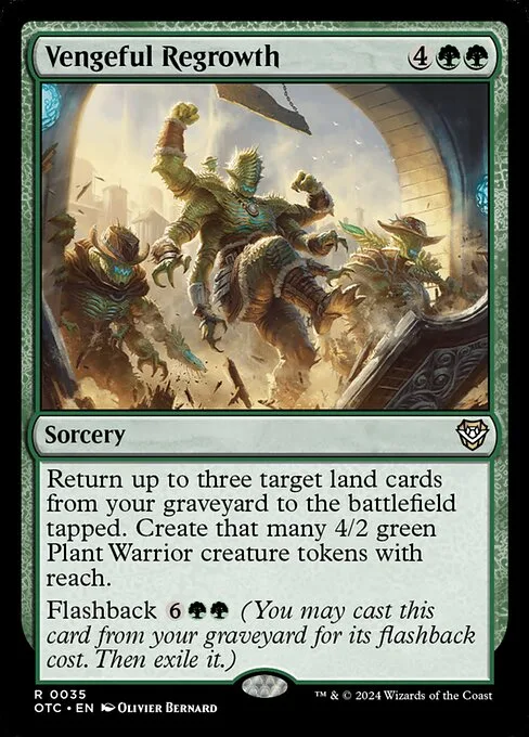 Vengeful Regrowth · Outlaws of Thunder Junction Commander 35/342