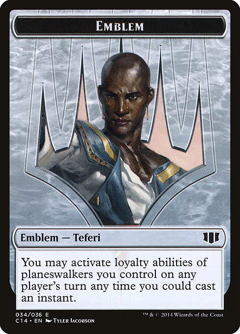 Teferi, Temporal Archmage Emblem · Commander 2014 Tokens 34/36