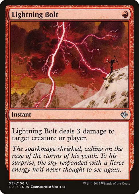 Lightning Bolt · Archenemy: Nicol Bolas 54/106