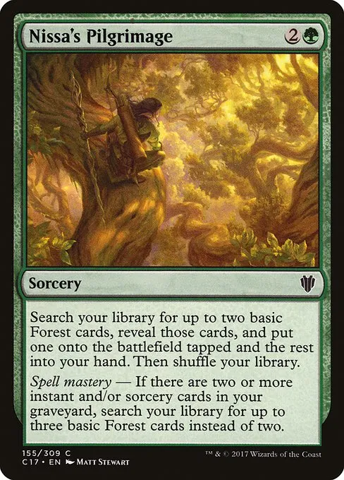 Nissa's Pilgrimage · Commander 2017 155/309