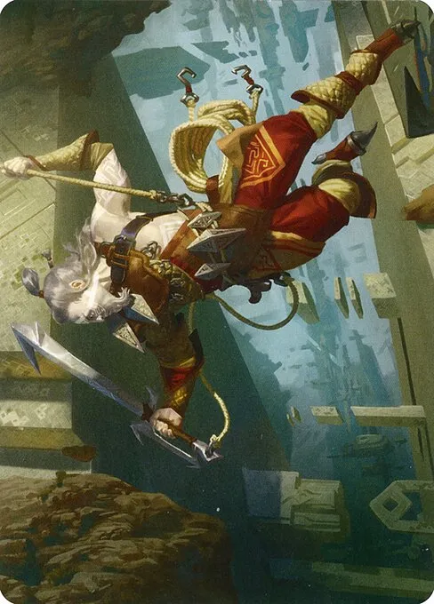 Cliffhaven Sell-Sword // Cliffhaven Sell-Sword · Zendikar Rising Art Series 38/81