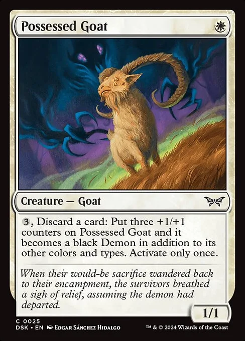 Possessed Goat · Duskmourn: House of Horror 25/419