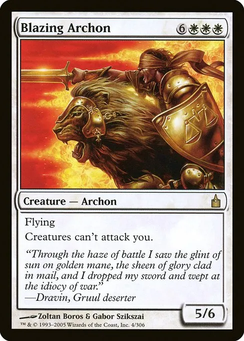 Blazing Archon · Ravnica: City of Guilds 4/306