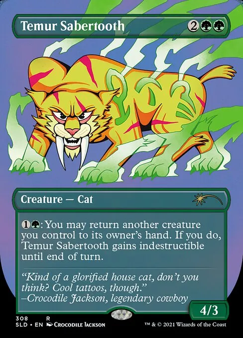 Temur Sabertooth · Secret Lair Drop 308/2547