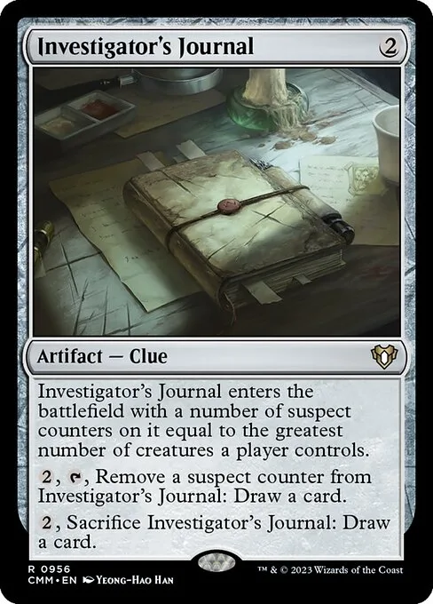 Investigator's Journal · Commander Masters 956/1067