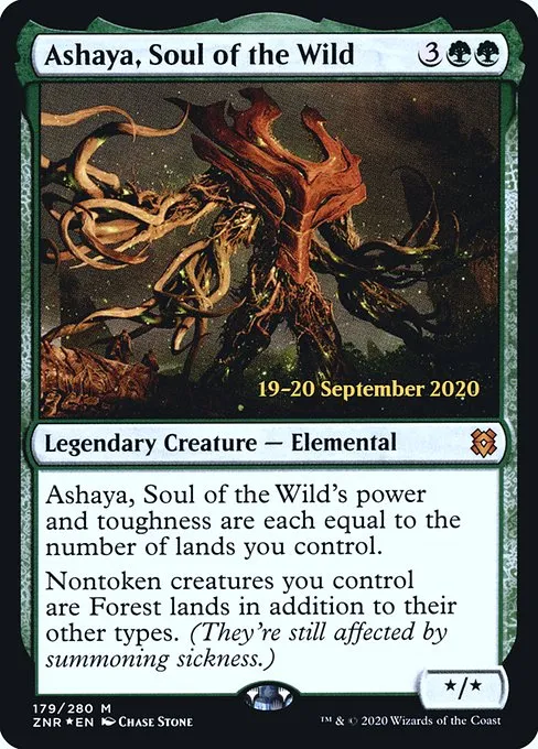 Ashaya, Soul of the Wild · Zendikar Rising Promos 179s/153