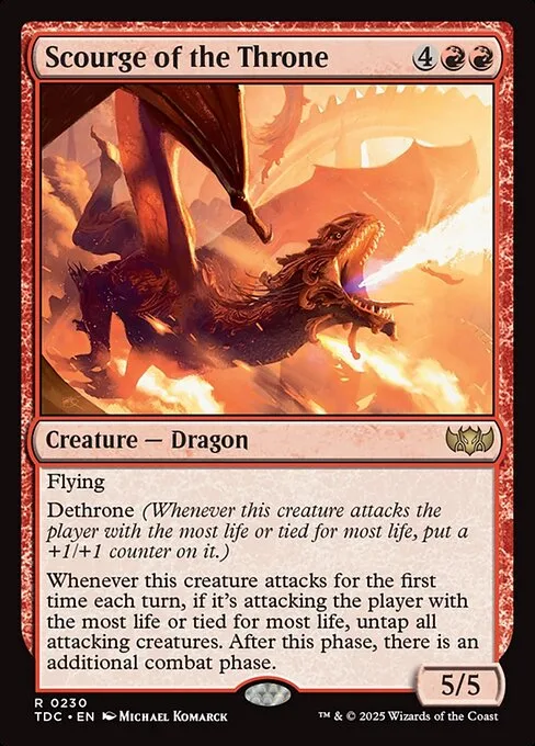 Scourge of the Throne · Tarkir: Dragonstorm Commander 230/413