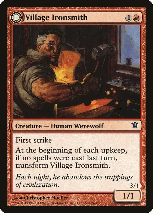 Village Ironsmith // Ironfang · Innistrad 168/264